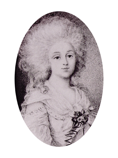 Image gravée de la biographie de Madame de Custine Image gravée de la biographie de Madame de Custine
