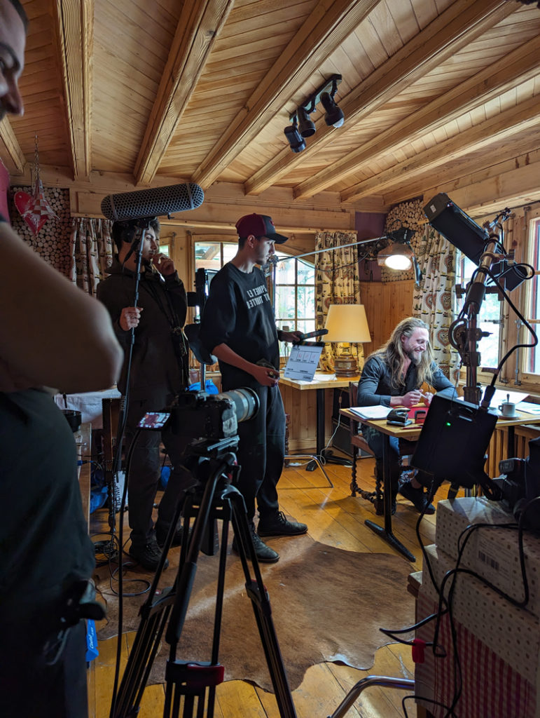 Tournage du court-métrage – L’homme Caméléon – à Gryon