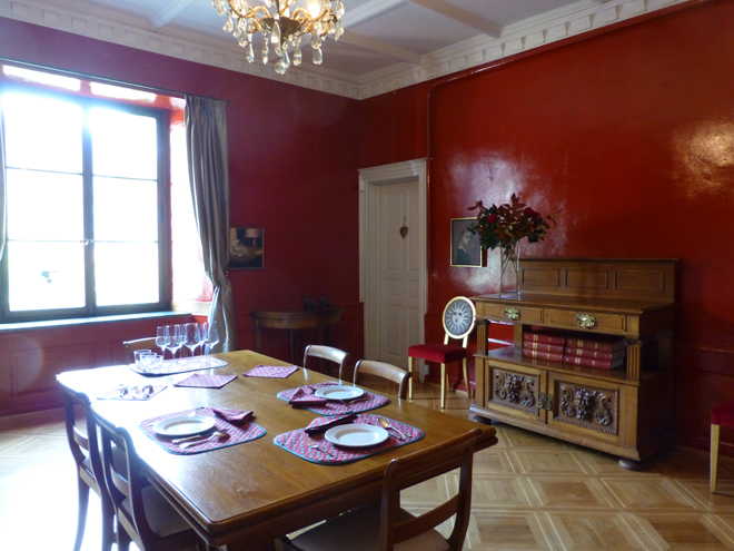 Salle à manger d’Albert de Haller sur le site de l’ancienne saline de Roche