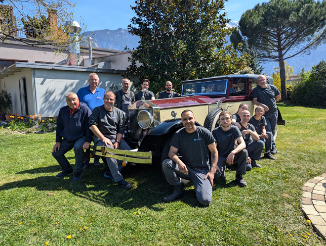 L’équipe de la Carrosserie Nino