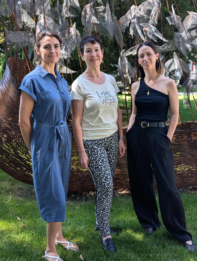 De g. à d. : Malena Sardi, Corinne Moesching et Emma Raposo