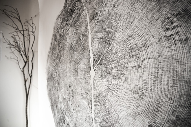 Exposition : (H)Être invite les visiteurs à explorer un espace où des fils invisibles relient l’arbre et l’humain