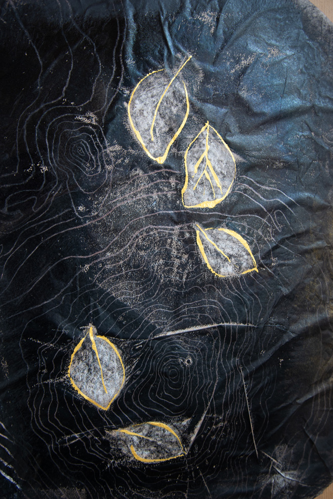 Néant (détail), technique mixte sur papier