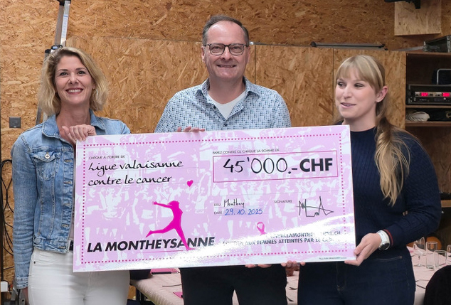 Don à la Ligue valaisanne contre le cancer et du soutien