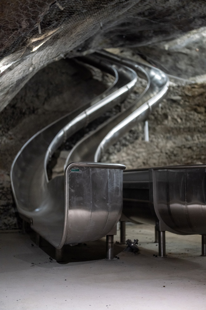 Le toboggan : une belle surprise pour les visiteurs